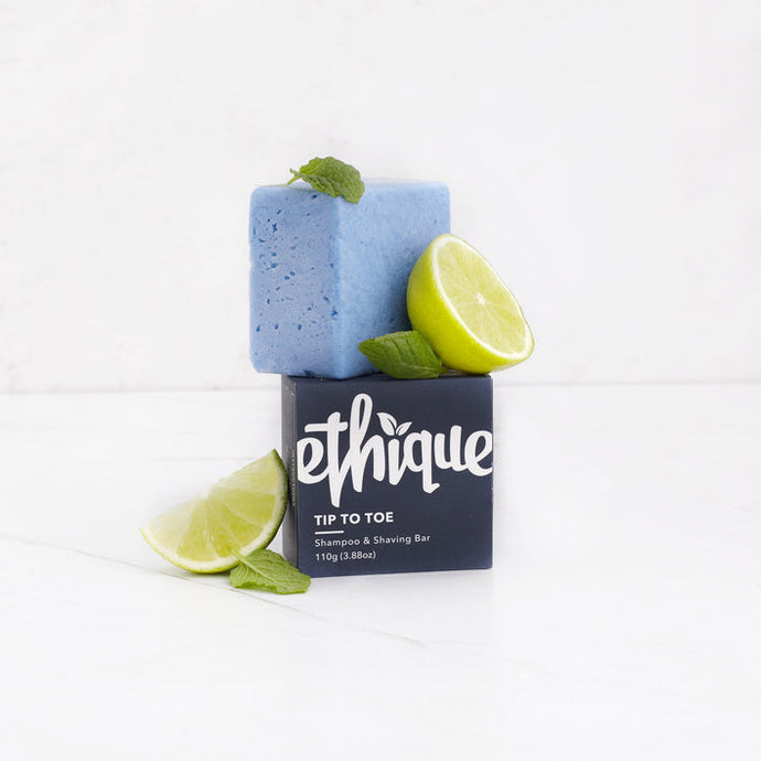 Ethique Tip-to-Toe 2-In-1 Solid Shampoo & Shaving Bar 110g