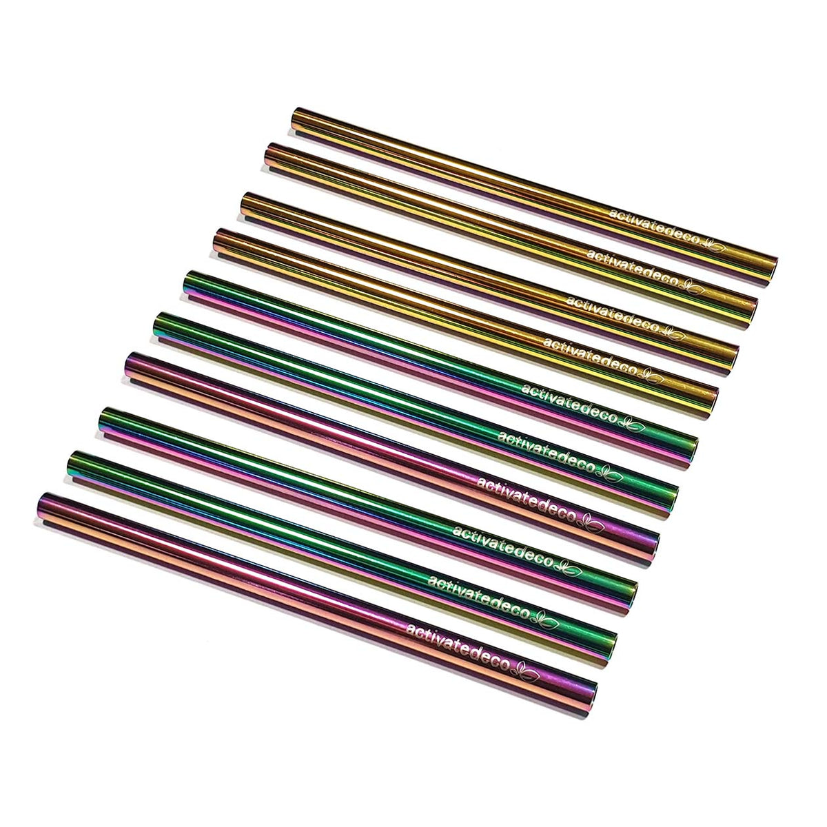 Extra Short Reusable Stainless Steel Drink Straws for Cocktails, Small Glasses or Cups, Gold