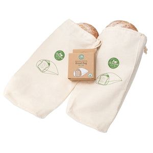 Organic Cotton Bread Bag 2 Pack