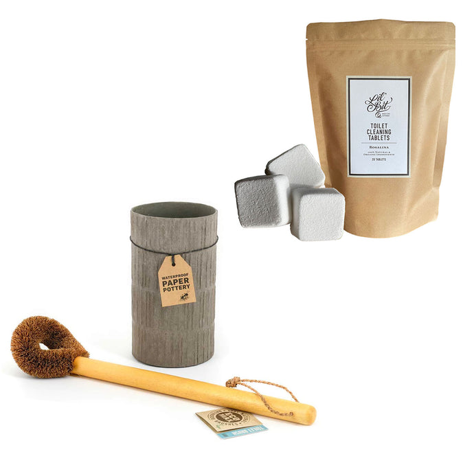 Rosalina Toilet Cleaning Tablets & Toilet Brush and Holder Pack