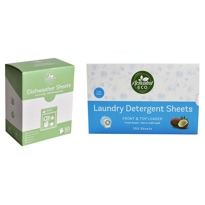 Dishwasher & Laundry Detergent Sheets Pack