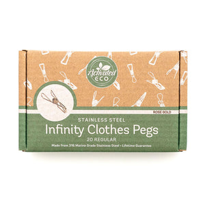 Stainless Steel Infinity Clothes Pegs 20 Pack