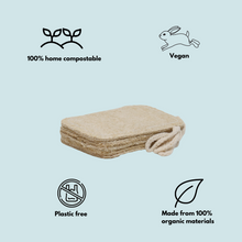 Compostable Loofah Sponge - 4 Pack