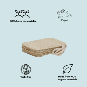 Compostable Loofah Sponge - 4 Pack