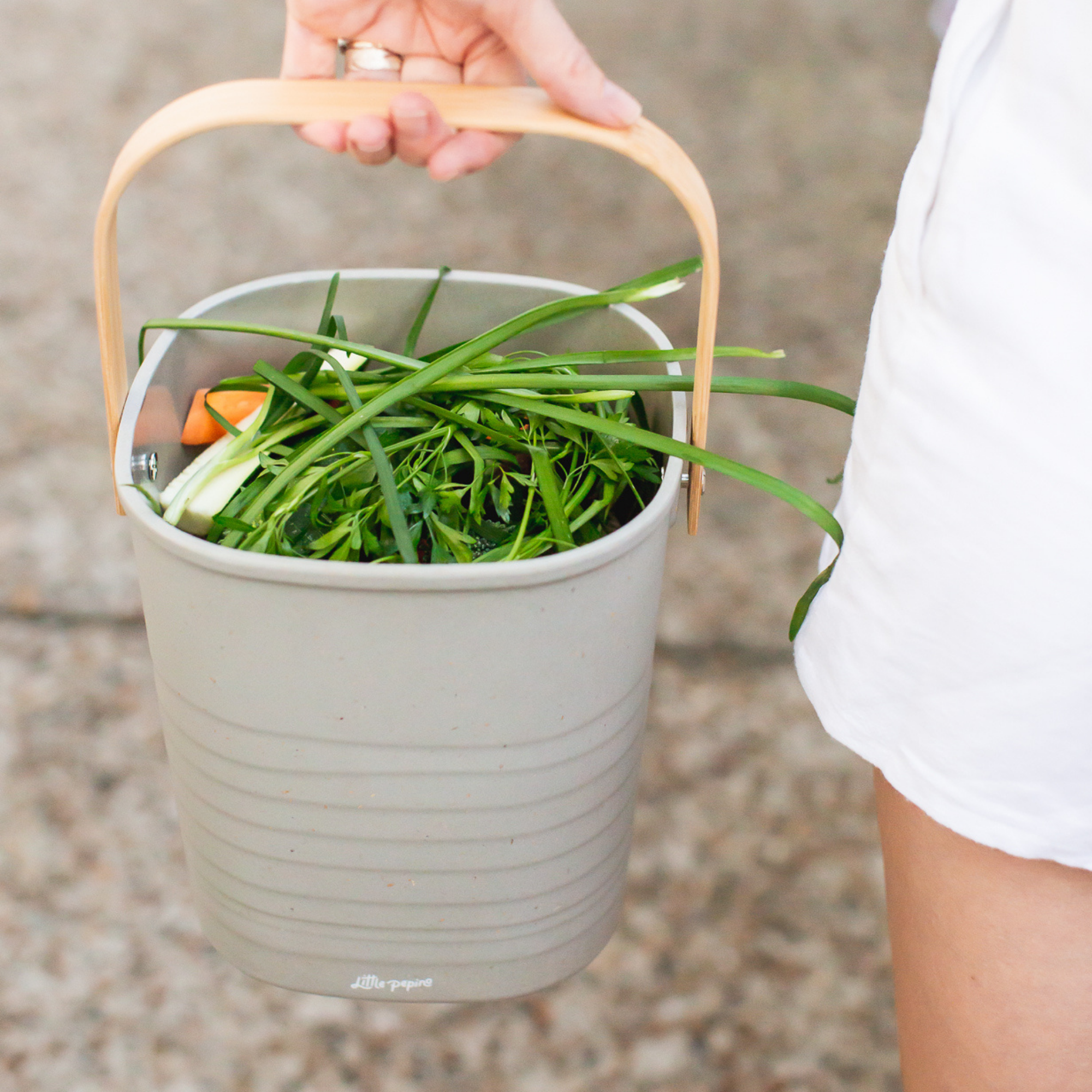 Kitchen Compost Bin with Charcoal Filter – Of Intention