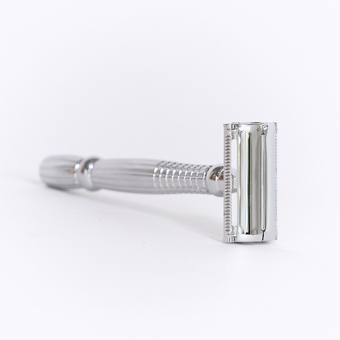 Butterfly Reusable Safety Razor (Silver)
