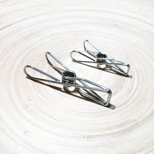 Stainless Steel Infinity Clothes Pegs Large Size - 60 Pack