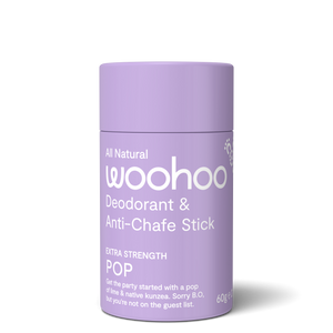 Woohoo All Natural Deodorant Stick Pop - Extra Strength 60g
