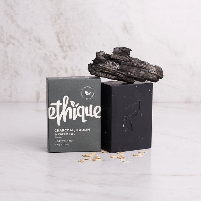 Ethique Solid Bodywash Bar Charcoal, Kaolin & Oatmeal 120g