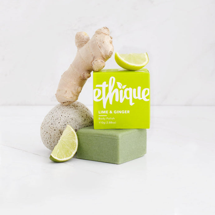 Ethique Exfoliating Lime & Ginger Solid Body Scrub Bar 110g