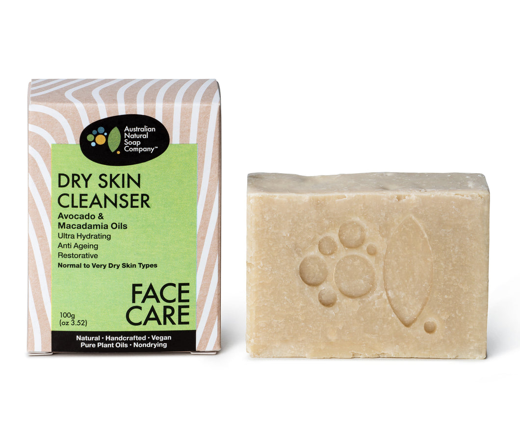 Dry Skin Facial Cleanser Bar - Avocado & Macadamia Oils
