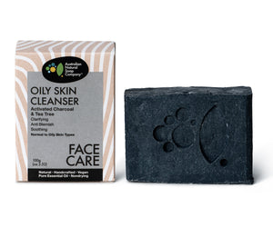 Oily Skin Facial Cleanser Bar - Activated Charcoal & Tea Tree