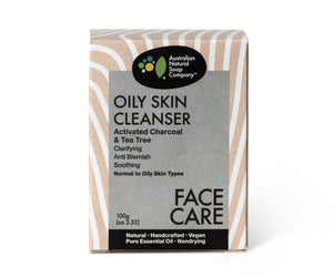 Oily Skin Facial Cleanser Bar - Activated Charcoal & Tea Tree