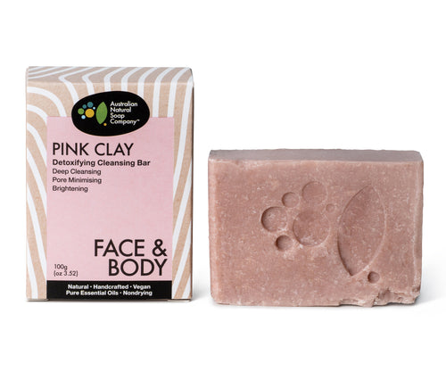 Pink Clay Detoxifying Cleanser Bar