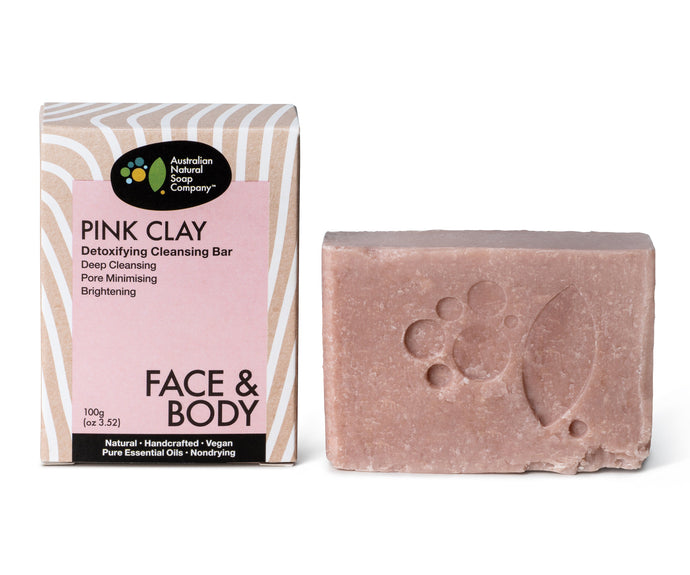 Pink Clay Detoxifying Cleanser Bar