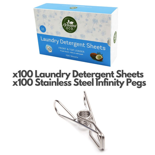 Laundry Detergent Sheets & Infinity Pegs Bundle