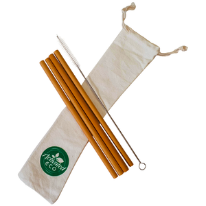 Bamboo Straws Reusable 4 Pack