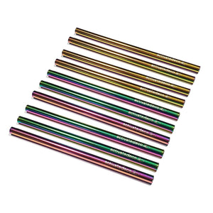 Cocktail Short Stainless Steel Straw Rainbow 120mm