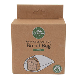 Organic Cotton Bread Bag 2 Pack