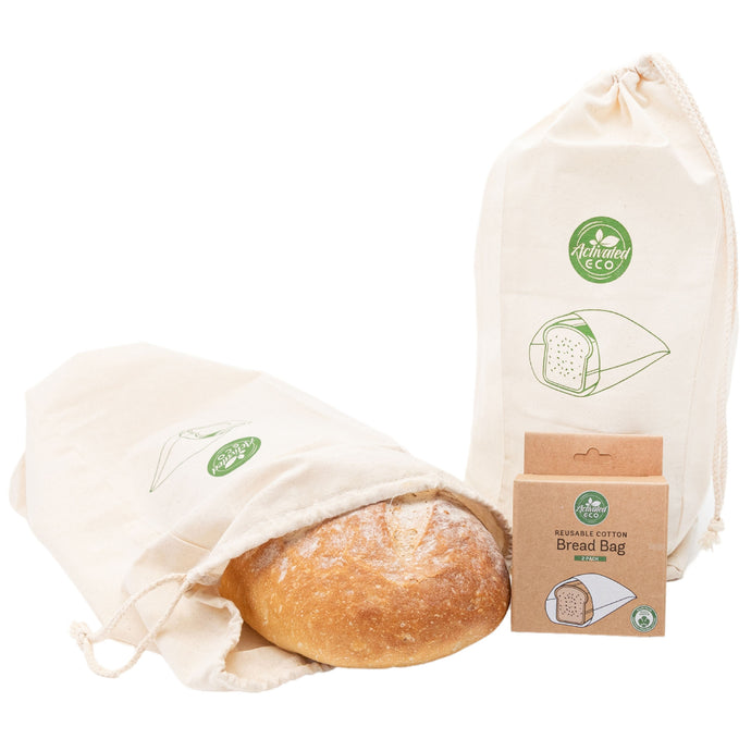 Organic Cotton Bread Bag 2 Pack