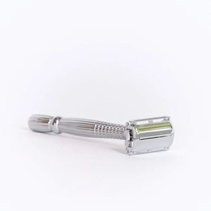 Butterfly Reusable Safety Razor (Silver)