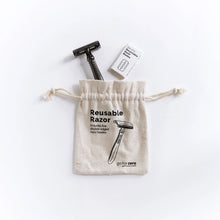 Butterfly Reusable Safety Razor (Charcoal)