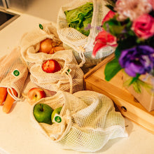Organic Cotton Mesh Produce Bags - Set of 5