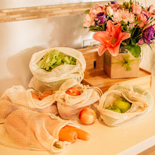 Organic Cotton Mesh Produce Bags - Set of 5