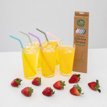 Reusable Silicone Straws 10 Pack - Pastel