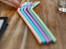 Reusable Silicone Straws 5 Pack - Pastel