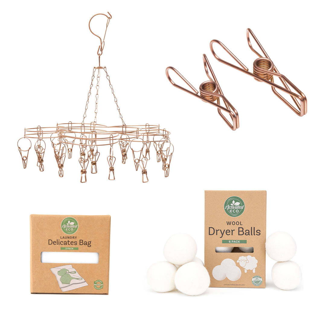 Zero Waste Rose Gold Laundry Bundle No. 1