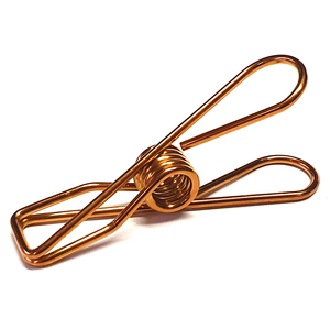 Rose Gold Stainless Steel Infinity Clothes Pegs 60 Pack