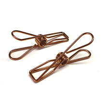 Rose Gold Stainless Steel Infinity Clothes Pegs Large Size - 20 Pack