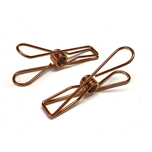 Rose Gold Stainless Steel Infinity Clothes Pegs Large Size - 20 Pack