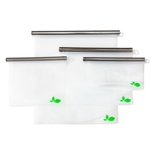 Silicone Food Storage Pouches - Set of Four