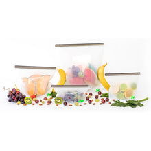Silicone Food Storage Pouches - Set of Four