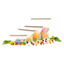 Silicone Food Storage Pouches - Set of Four