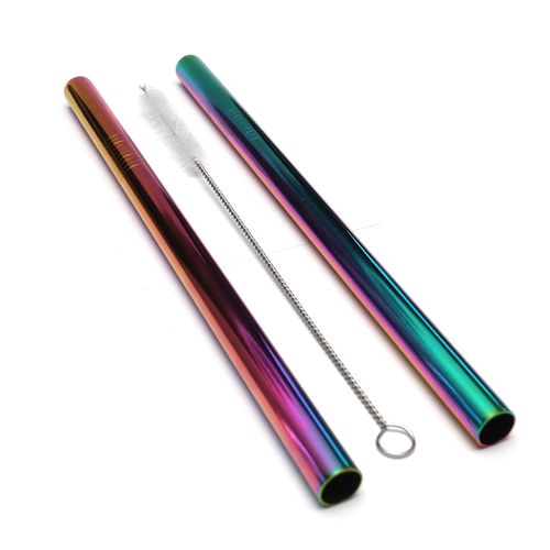 Stainless Steel Smoothie Straw - 2 Pack