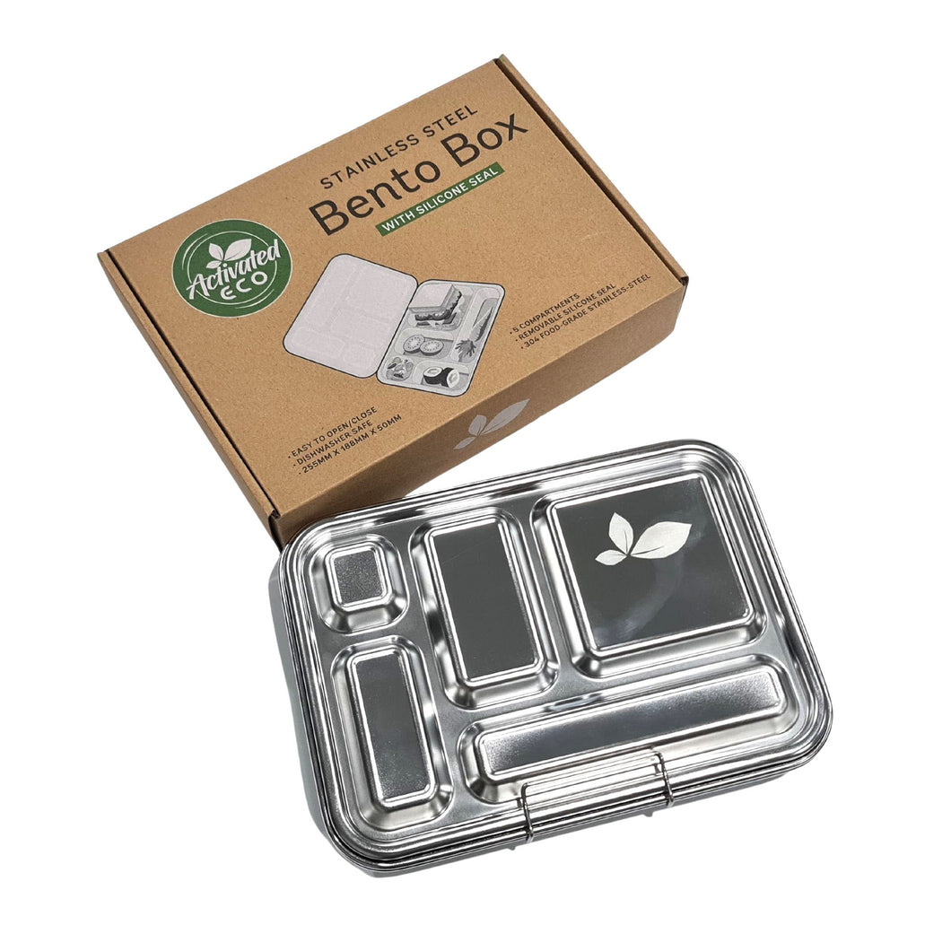 Stainless Steel Bento Box with Silicone Seal