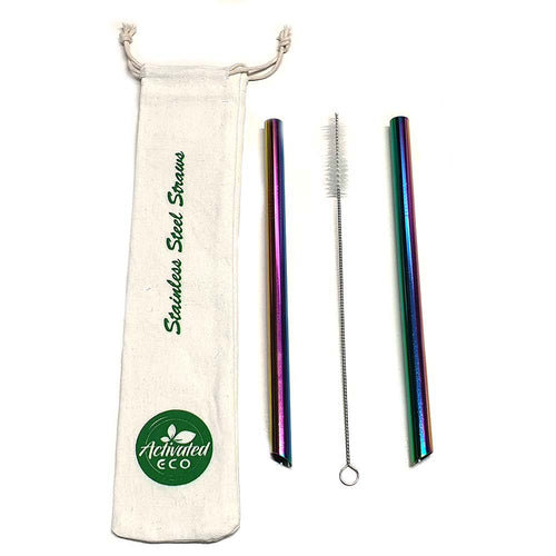 Stainless Steel Bubble Tea Straw Kit