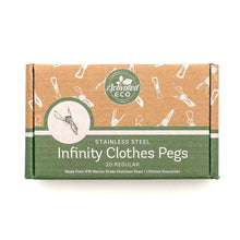 Stainless Steel Infinity Clothes Pegs 20 Pack