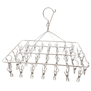 Stainless Steel Sock Hanger 316 Marine Grade with 36x Pegs
