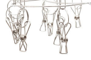 Stainless Steel Sock Hanger 316 Marine Grade with 20x Pegs