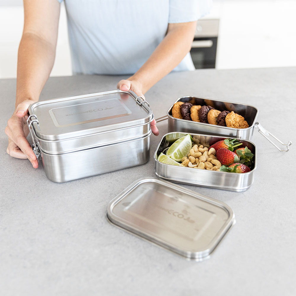 2-Layer Square Lunch Box - CleanPlaneterra